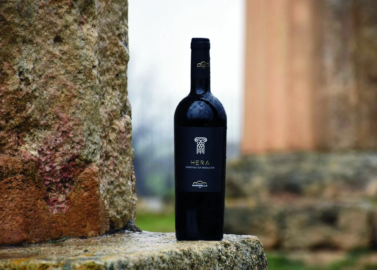 dea Hera bottle in front of the Temple of Hera at Metaponto